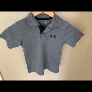 Under Armour boys polo shirt heather grey 4